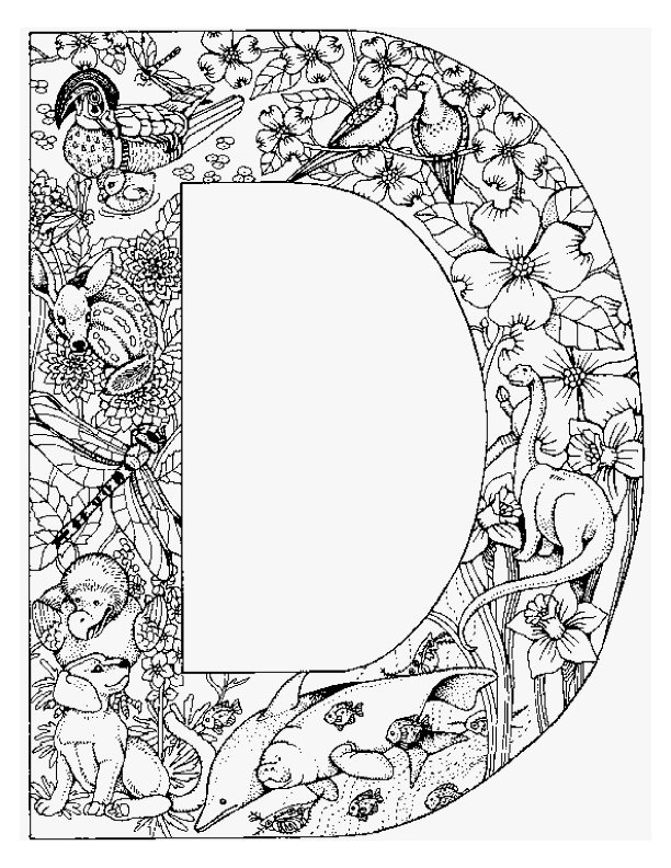 Kids-n-fun.com | 26 coloring pages of Alphabet animals
